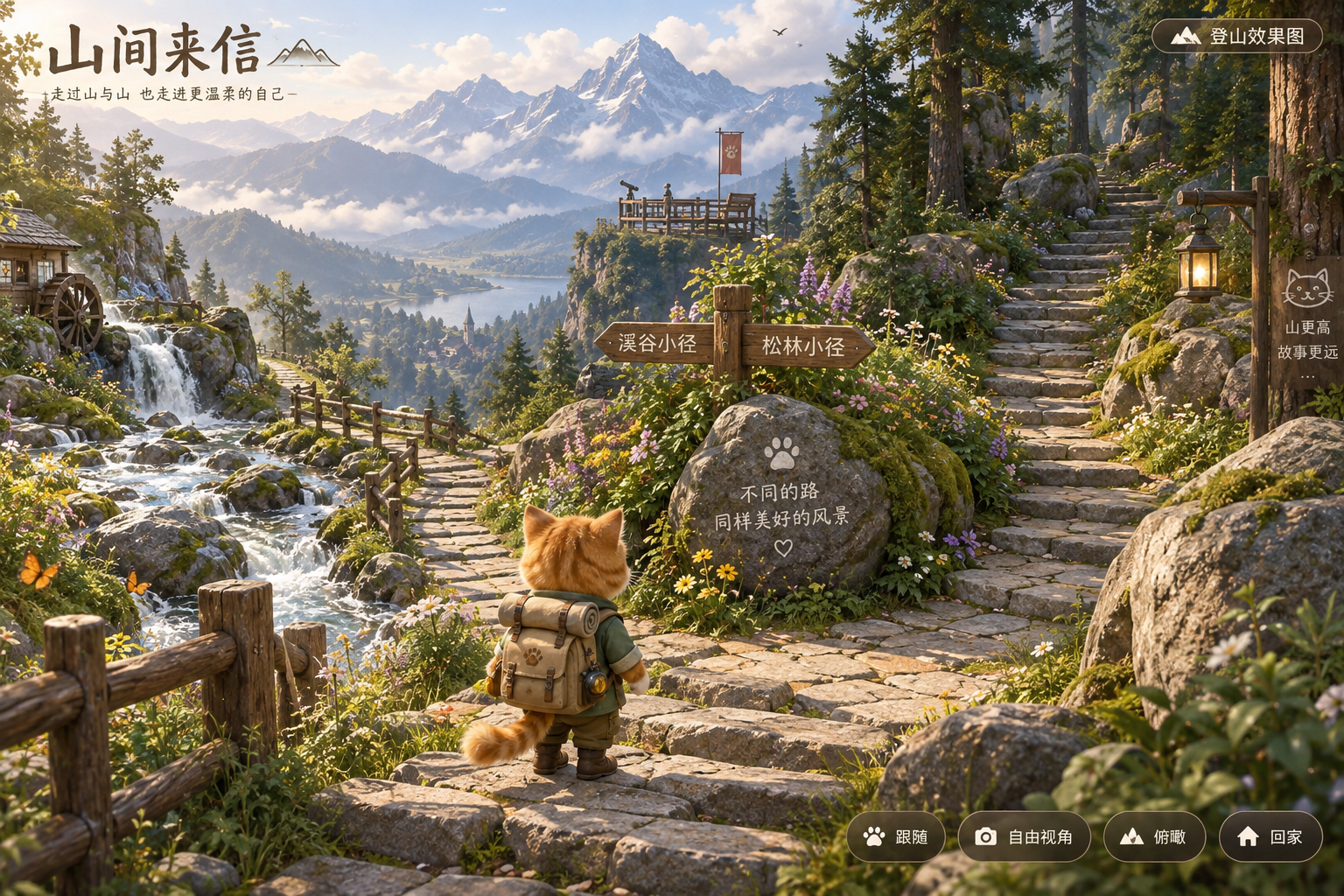 立体登山效果图